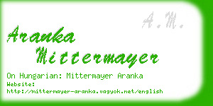 aranka mittermayer business card